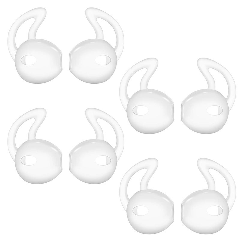 Lunies Earpods Covers Anti-Slip Silicone Soft Sport Earbud Tips for iPhone 6S/6 Plus/5S/5C/5 Earbuds Comfortable 4 Pairs Clear - Image 1